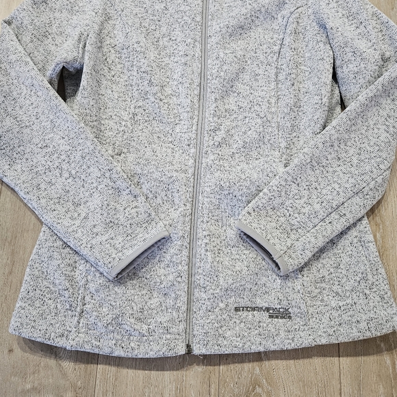 Sunice Stormpack Zip Sweater, Medium, White Peppered - Picture 3 of 11